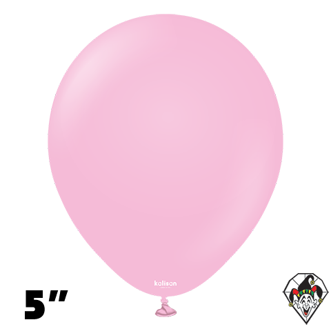 5 Inch Round Standard Candy Pink Balloons Kalisan 100ct