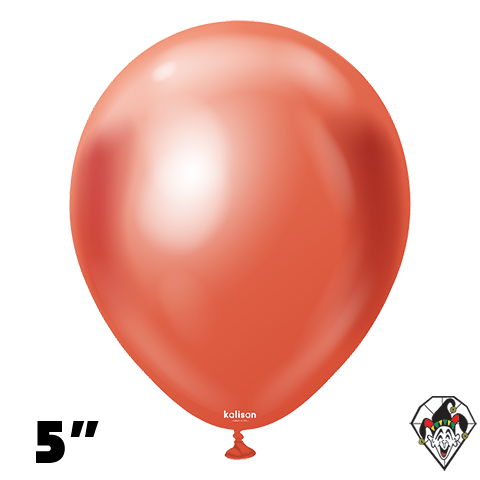 5 Inch Round Mirror Red Balloons Kalisan 100ct