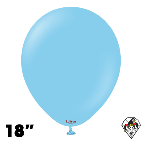 18 Inch Round Standard Baby Blue Balloons Kalisan 25ct