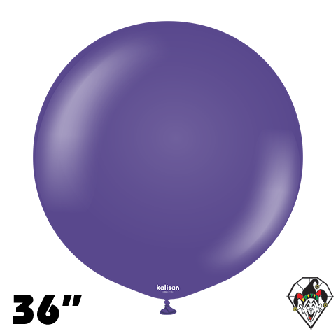 36 Inch Round Standard Violet Balloons Kalisan 2ct