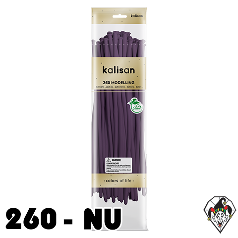 260K Nozzle Up Retro Lavender Balloons Kalisan 50ct