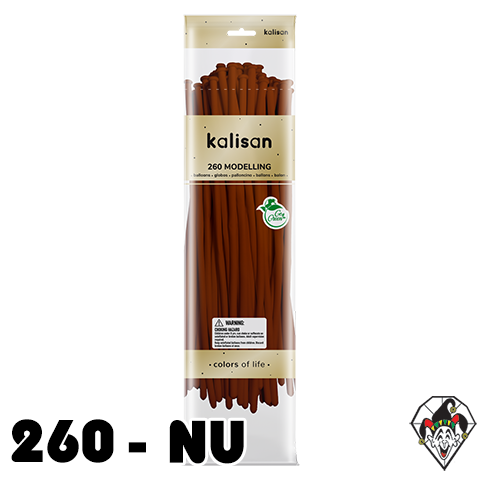 260K Nozzle Up Retro Rust Orange Balloons Kalisan 50ct