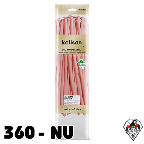 360K Nozzle Up Macaron Pink Balloons Kalisan 50ct