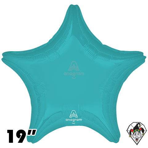 19 Inch Star Vibrant Blue Foil Balloon Anagram 1ct