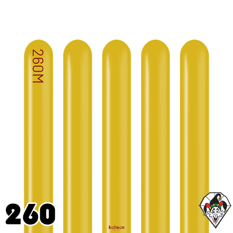 260K Retro Mustard Balloons Kalisan 100ct