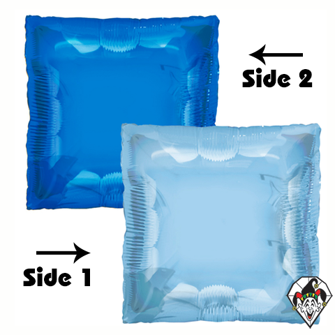 24 Inch Squared Blue 2-Sided Foil Balloon TUFTEX 1ct