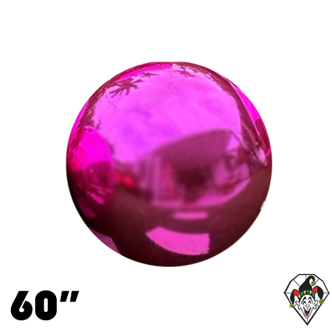 Big Shiny Mirror Ball 60 Inch Pink 1ct
