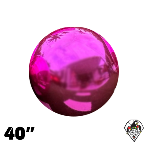 Big Shiny Mirror Ball 40 Inch Pink 1ct