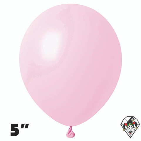 5 Inch Round Macaron Pink Britetex 100ct