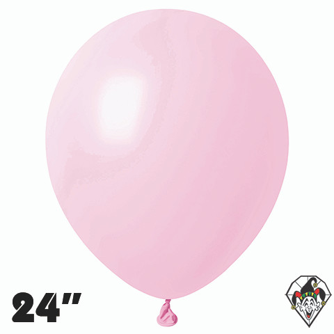 24 Inch Round Macaron Pink Britetex 10ct