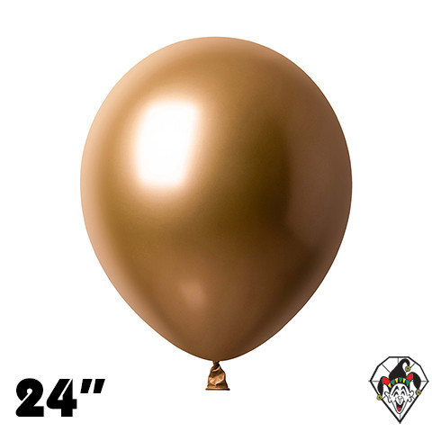 24 Inch Round Chrome Gold Britetex 10ct