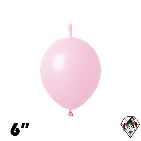 6 Inch Link Macaron Pink Britetex 50ct