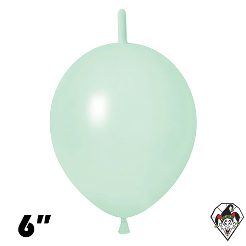6 Inch Link Macaron Green Britetex 50ct