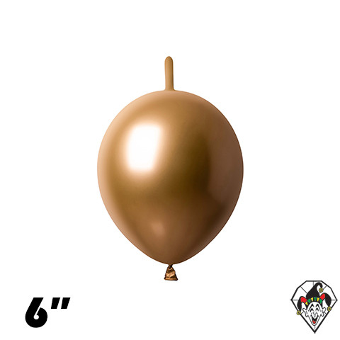 6 Inch Link Chrome Gold Britetex 50ct