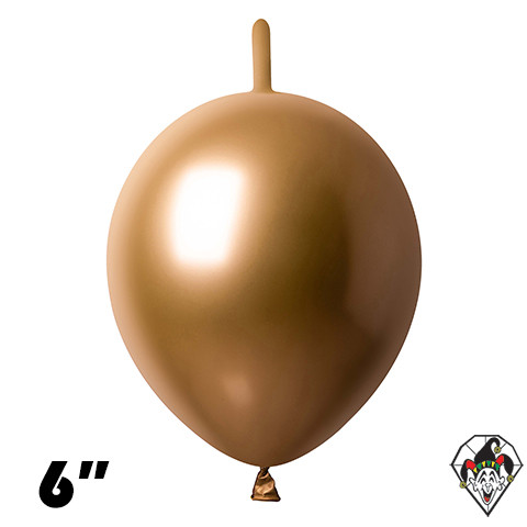 6 Inch Link Chrome Gold Britetex 50ct