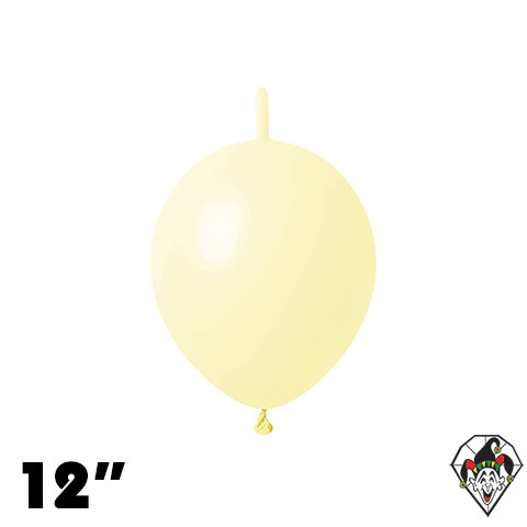12 Inch Link Macaron Yellow Britetex 50ct