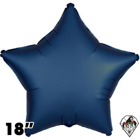 18 Inch Star Chrome Navy Blue Foil Balloon 1ct