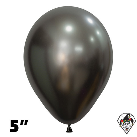 5 Inch Round Silk Midnight Gray Sempertex 100ct