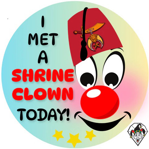 I Met A Shrine Clown Sticker 2 inch