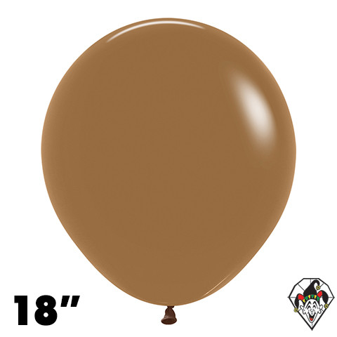 18 Inch Round Deluxe Mocha Brown Sempertex 25ct
