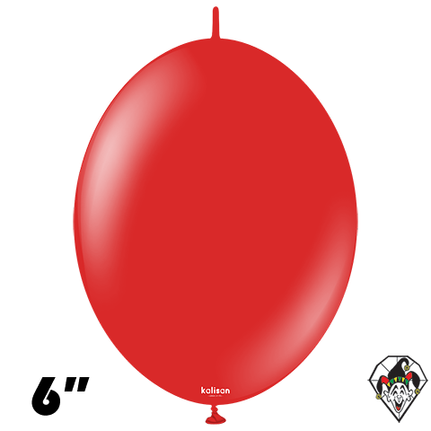6 Inch K-Link Standard Red Balloon Kalisan 50ct