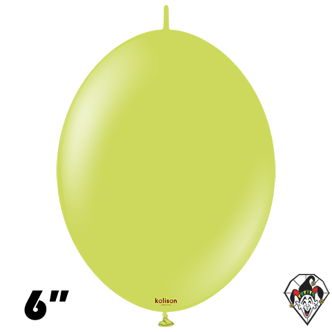 6 Inch K-Link Standard Lime Green Balloon Kalisan 50ct