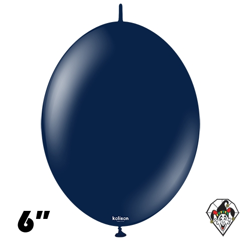 6 Inch K-Link Standard Navy Balloon Kalisan 50ct