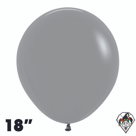 18 Inch Round Deluxe Urban Gray Sempertex 25ct
