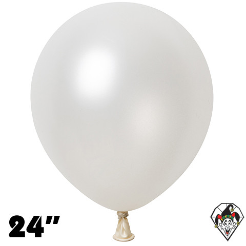 24 Inch Round Pearl White Britetex 10ct