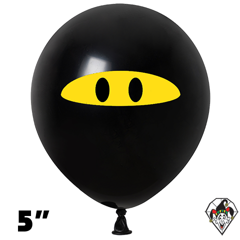 5 Inch Round Ninja Smiley Britetex 100ct