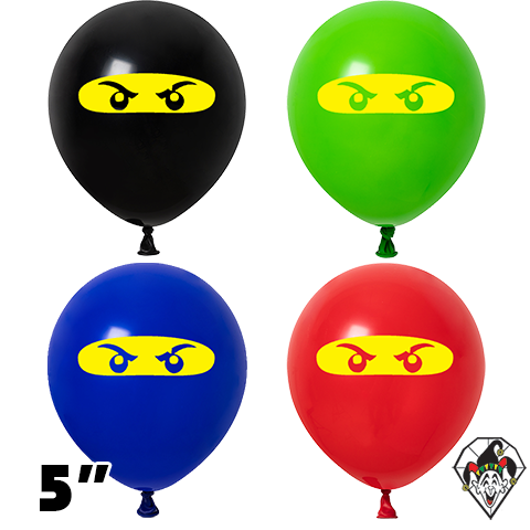 5 Inch Round Ninja L Assortment Britetex 100ct