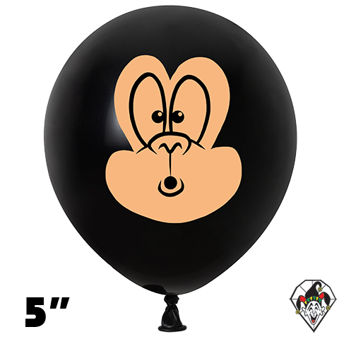 5 Inch Round Funky Monkey by Juan Gonzalez Britetex 100ct