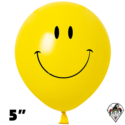 5 Inch Round Smiley Britetex 100ct