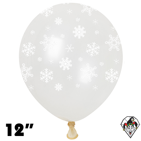 12 Inch Round Snowflakes-A-Round Clear Britetex 50ct
