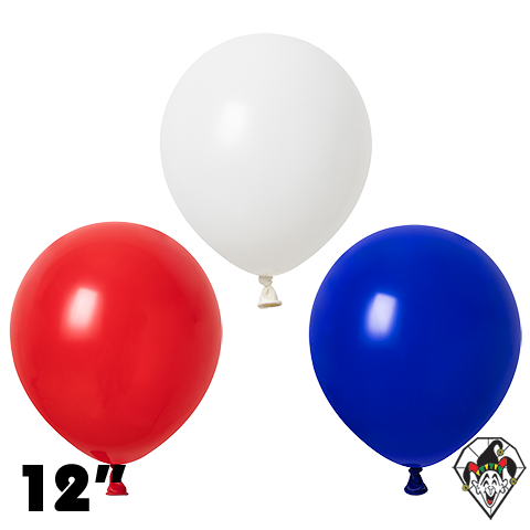 12 Inch Round Patriotic Assortment Britetex 100ct