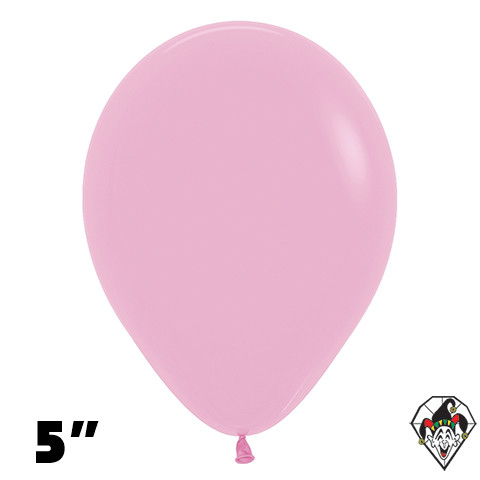 5 Inch Round Deluxe Candy Pink Sempertex 100ct