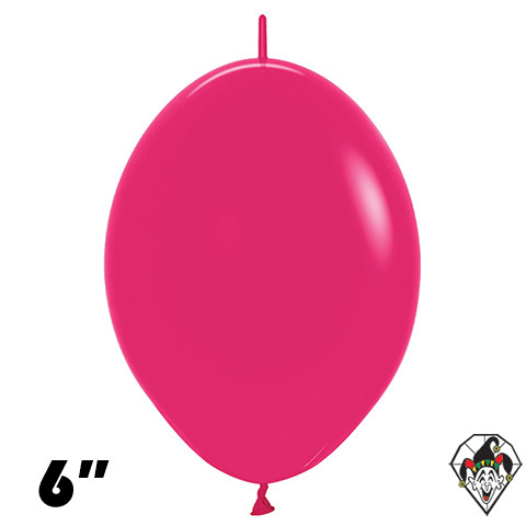 6 Inch Deluxe Cosmo Pink Link-O-Loon Sempertex 50ct