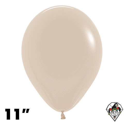 11 Inch Round Deluxe White Sand Sempertex 100ct
