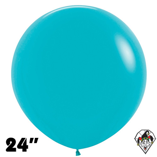 24 Inch Round Deluxe Turquoise Blue Sempertex 10ct