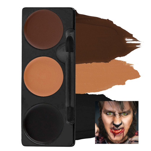 Tri-Color Werewolf Make-Up Palette Mehron