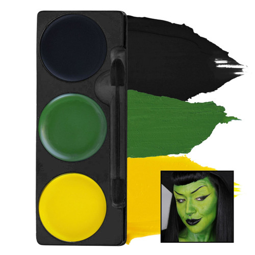Tri-Color Ghoul/Witch Make-Up Palette Mehron
