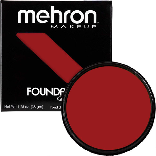 Foundation Greasepaint Red Mehron