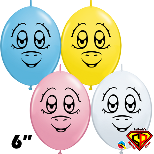 6 Inch Quick Link Pony Assortment Balloon Qualatex 50ct By Juan Gonzales