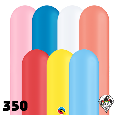 350Q Assortment Standard  Balloons Qualatex 100ct