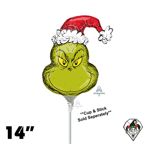 14 Inch Shape How The Grinch Stole Christmas Foil Anagram 1ct - Balloon Only