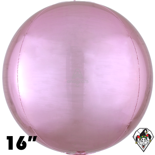 16 Inch Orbz Pastel Pink Foil Balloon Anagram 1ct