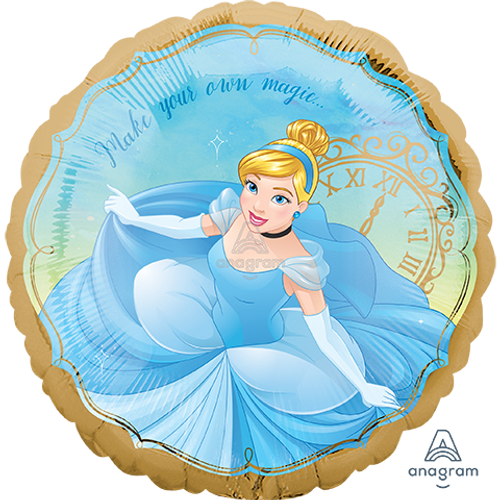 17 Inch Circle Cinderella Once Upon A Time Foil Balloon Anagram 1ct