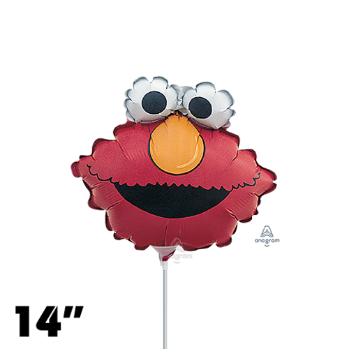 14 Inch Shape Elmo Head Foil Balloon Anagram 1ct