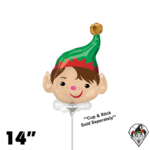14 Inch Shape Adorable Elf Foil Anagram 1ct - Balloon Only