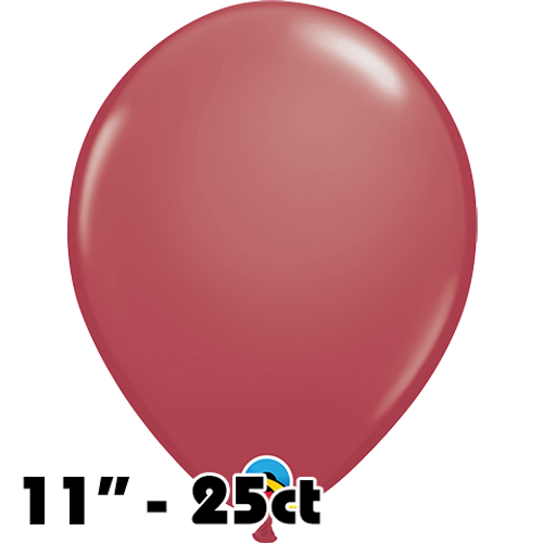 11 Inch Round Fashion Cranberry Balloon Qualatex 25ct